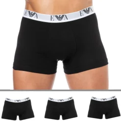 Emporio Armani Boxers-Lot de 3 Boxers Bold Monogram Coton Noirs