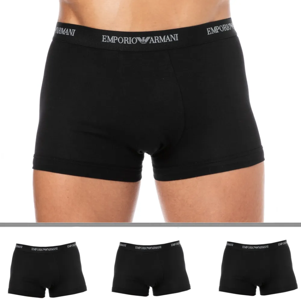 Emporio Armani Boxers-Lot de 3 Boxers Core Logoband Noirs