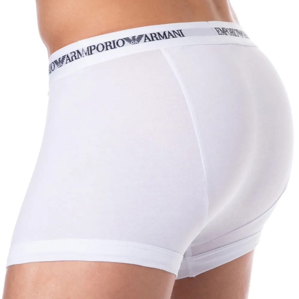 Emporio Armani Boxers-Lot de 3 Boxers Core Logoband Blancs