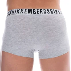 Bikkembergs Boxers-Lot de 2 Boxers Essential Coton Gris Chiné