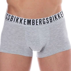 Bikkembergs Boxers-Lot de 2 Boxers Essential Coton Gris Chiné
