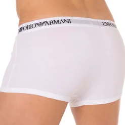 Emporio Armani Boxers-Lot de 3 Boxers Pure Cotton Blancs