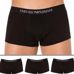 Emporio Armani Boxers-Lot de 3 Boxers Pure Cotton Noirs
