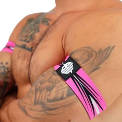 Breedwell Accessoires Sexy-Lot de 2 Brassards Circuit Breaker Rose Fluo