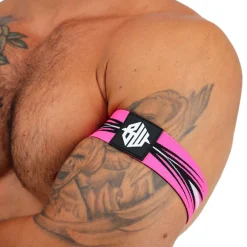 Breedwell Accessoires Sexy-Lot de 2 Brassards Circuit Breaker Rose Fluo