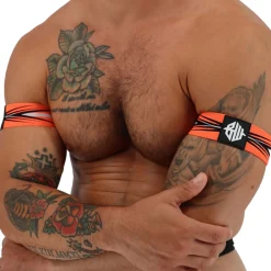 Breedwell Accessoires Sexy-Lot de 2 Brassards Circuit Breaker Orange Fluo