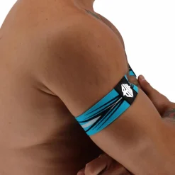 Breedwell Accessoires Sexy-Lot de 2 Brassards Circuit Breaker Bleu Turquoise