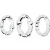 Orion Cockrings|Accessoires Sexy-Lot de 3 Cockrings Transparents à Billes