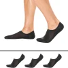Calvin Klein Chaussettes-Lot de 3 Paires de Chaussettes Invisibles High Cut Noires