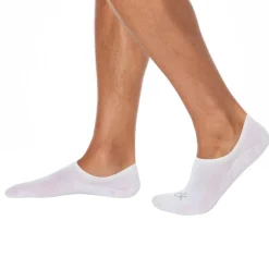 Calvin Klein Chaussettes-Lot de 3 Paires de Chaussettes Invisibles High Cut Blanches