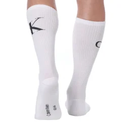 Calvin Klein Chaussettes-Lot de 2 Paires de Chaussettes Sport cK Blanches