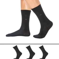 Calvin Klein Chaussettes-Lot de 3 Paires de Chaussettes Basses Noires