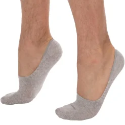 Calvin Klein Chaussettes-Lot de 2 Paires de Chaussettes Invisibles Luca Gris Clair - Anthracite