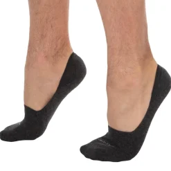 Calvin Klein Chaussettes-Lot de 2 Paires de Chaussettes Invisibles Luca Gris Clair - Anthracite