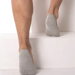 Calvin Klein Chaussettes-Lot de 2 Paires de Chaussettes Invisibles Luca Gris Clair - Anthracite