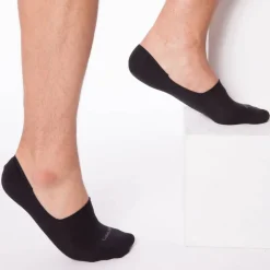 Calvin Klein Chaussettes-Lot de 2 Paires de Chaussettes Invisibles Luca Noires