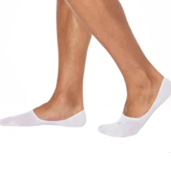 Calvin Klein Chaussettes-Lot de 3 Paires de Chaussettes Invisibles Mid Cut Blanches