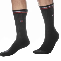 Tommy Hilfiger Chaussettes-Lot de 2 Paires de Chaussettes Sport Iconic Noires