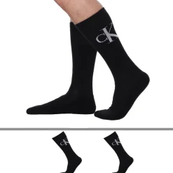 Calvin Klein Chaussettes-Lot de 2 Paires de Chaussettes Sport cK Noires