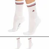 Tommy Hilfiger Chaussettes-Lot de 2 Paires de Chaussettes Sport Iconic Blanches