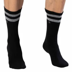Calvin Klein Chaussettes-Lot de 2 Paires de Chaussettes Sport Maurice Noires