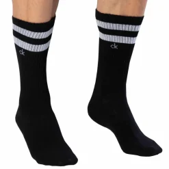 Calvin Klein Chaussettes-Lot de 2 Paires de Chaussettes Sport Maurice Noires