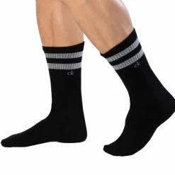 Calvin Klein Chaussettes-Lot de 2 Paires de Chaussettes Sport Maurice Noires