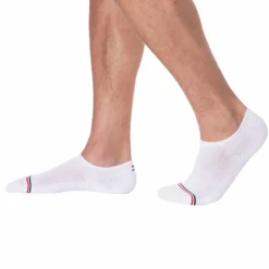 Tommy Hilfiger Chaussettes-Lot de 2 Paires de Chaussettes Invisibles Tommy Jeans Blanches