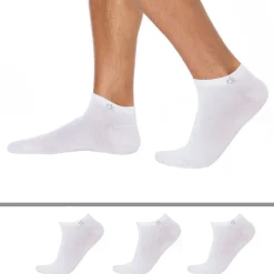 Calvin Klein Chaussettes-Lot de 3 Paires de Socquettes Blanches