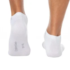 Calvin Klein Chaussettes-Lot de 3 Paires de Socquettes Blanches