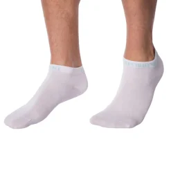 Emporio Armani Chaussettes-Lot de 3 Paires de Socquettes Extended Logo Blanches