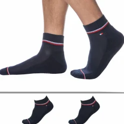 Tommy Hilfiger Chaussettes-Lot de 2 Paires de Socquettes Sport Iconic Bleu Marine