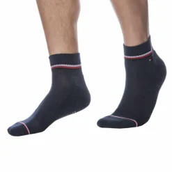 Tommy Hilfiger Chaussettes-Lot de 2 Paires de Socquettes Sport Iconic Bleu Marine