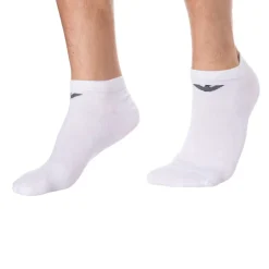 Emporio Armani Chaussettes-Lot de 3 Paires de Socquettes Casual Cotton Blanches