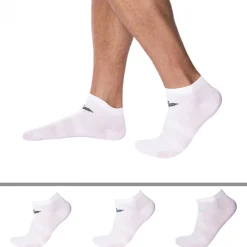Emporio Armani Chaussettes-Lot de 3 Paires de Socquettes Eagle Blanches
