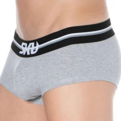 SKU Shortys|Boxers-Lot de 3 Shorties First Coton Gris Chiné