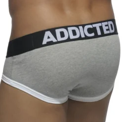 Addicted Slips-Lot de 3 Slips Basic Rouge - Gris - Bleu