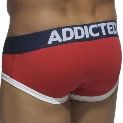 Addicted Slips-Lot de 3 Slips Basic Rouge - Gris - Bleu