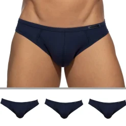 Addicted Mini Slips|Slips-Lot de 3 Slips Bikini Basic Bleu Marine