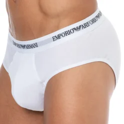 Emporio Armani Slips-Lot de 3 Slips Core Logoband Coton Blancs