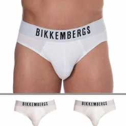 Bikkembergs Slips-Lot de 2 Slips Coton Blancs