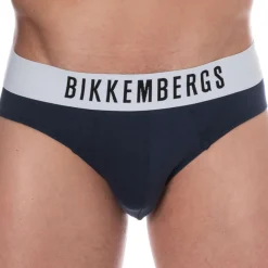 Bikkembergs Slips-Lot de 2 Slips Coton Bleu Marine