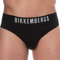 Bikkembergs Slips-Lot de 2 Slips Coton Noirs