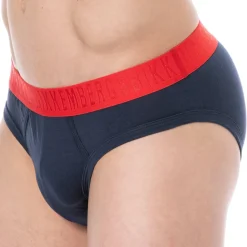 Bikkembergs Slips-Lot de 3 Slips Fashion Bicolor Coton Noir - Blanc - Marine