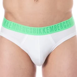 Bikkembergs Slips-Lot de 3 Slips Fashion Bicolor Coton Noir - Blanc - Marine