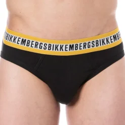 Bikkembergs Slips-Lot de 3 Slips Fashion Tape Coton Bleu - Noir - Blanc