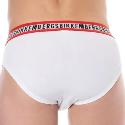 Bikkembergs Slips-Lot de 3 Slips Fashion Tape Coton Bleu - Noir - Blanc