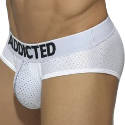 Addicted Sous-Vêtements Push Up|Push Up-Lot de 3 Slips Mesh Push Up Blanc - Bleu Marine - Noir