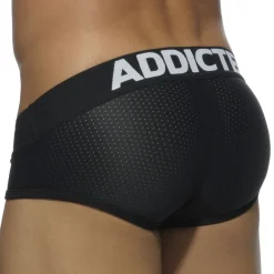 Addicted Sous-Vêtements Push Up|Push Up-Lot de 3 Slips Mesh Push Up Blanc - Bleu Marine - Noir