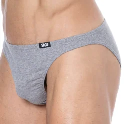 SKU Mini Slips|Slips-Lot de 3 Slips Mini Coton Gris